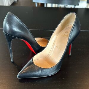 Christian Louboutin Kate Classic Stiletto Black Pumps Size 38